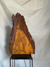 Load image into Gallery viewer, Folk Art Wood Burned Cowboy Artwork
