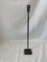 Load image into Gallery viewer, Metal, Hand Forged Candlestick; Signed &amp; Dated
