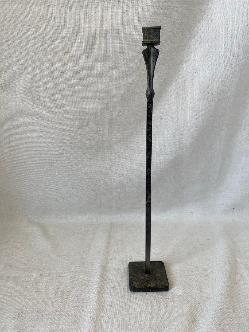 Metal, Hand Forged Candlestick; Signed & Dated